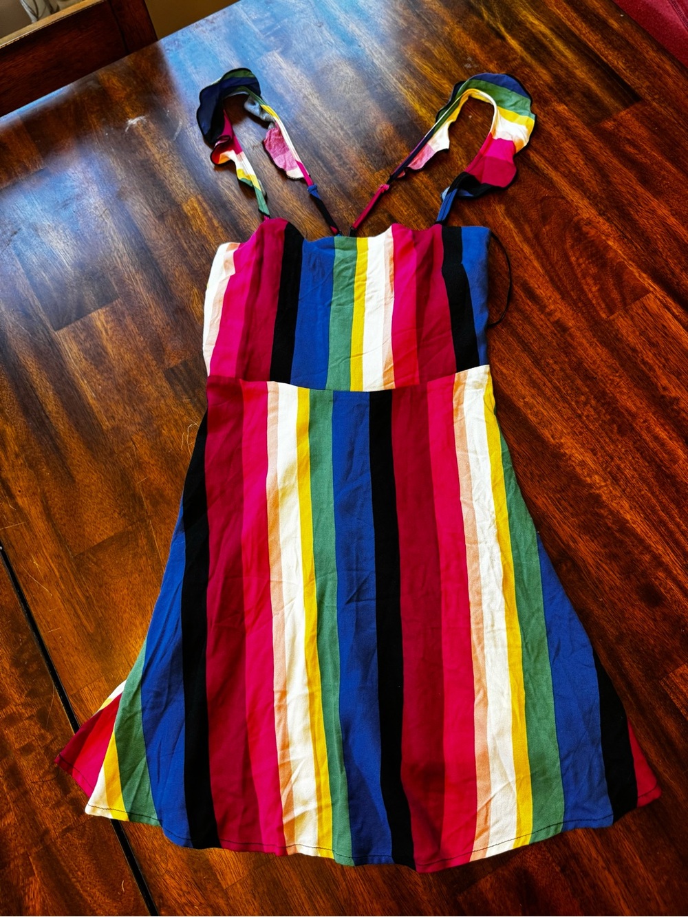 Forever 21 Multicolor Rainbow Strappy Dress NWT small